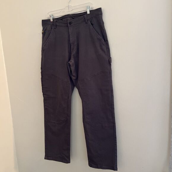 CATERPILLAR CAT Double Reinforced Knee Cargo Canvas Denim Work Pant, Gray- 36x32 - Picture 2 of 12